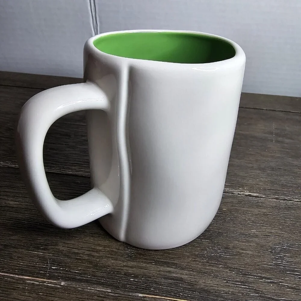Rae Dunn Artisan Green Tea Mug Green Interior Magenta Farmhouse